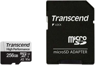 Карта памяти 256 Гб Micro SDXC Transcend Ultimate Class 10 UHS-I U3 V30 A2 [TS256GUSD330S]