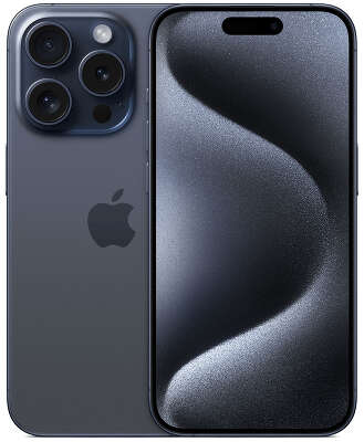 Смартфон Apple A3104 iPhone 15 Pro 512Gb синий титан моноблок 3G 4G 2Sim 6.1" 1179x2556 iOS 17 48Mpix 802.11 a/b/g/n/ac/ax NFC GPS GSM900/1800 Protect