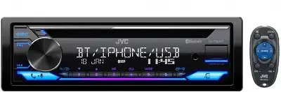 Автомагнитола JVC KD-T952BT 1DIN 4x50Вт v4.2 USB 2.0 AUX 3 RDS