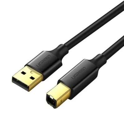 Кабель для принтера UGREEN US135 (10351) USB 2.0 A(m) to USB-B(m) Print Cable с магнитным крепежом. Длина: 3 м. Цвет: черный
