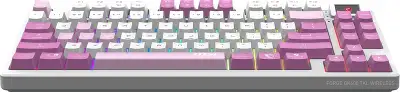 Клавиатура беспроводная Keyboard MSI FORGE GK600 TKL, Wireless, Mechanical Linear Switches, RGB LED, 4000mA/h, Violet