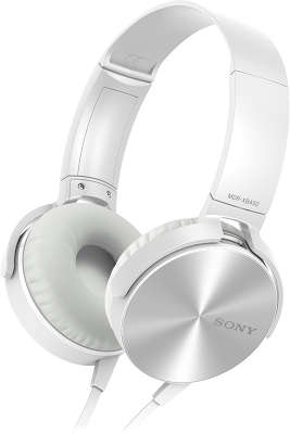 Гарнитура Sony MDR-XB450AP, белая