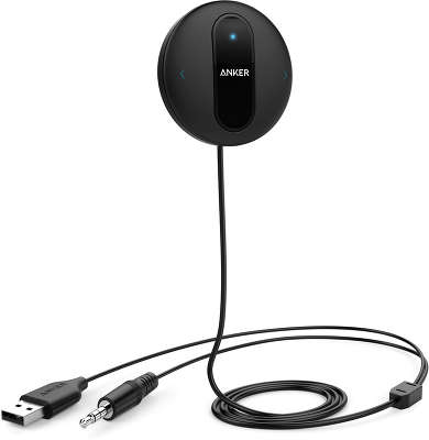 Ресивер Anker SoundSync Drive Bluetooth car handsfree receiver, 3.5 мм, чёрный [A3351H11]