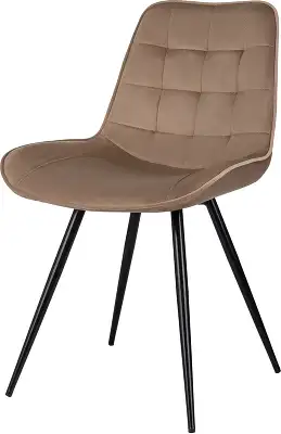 Стул для дома Бюрократ CH-K2 св.коричневый Holland 65 металл черный на ножках (CH-K2_1/HL65)