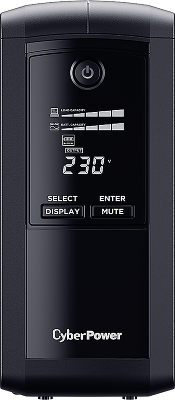 Источник бесперебойного питания/ UPS CyberPower VP1000ELCD Line-Interactive 1000VA/550W USB/RS-232/RJ11/45 (4 EURO)