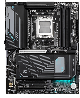 Материнская плата GIGABYTE B850 GAMING X WIFI6E, AM5, B850, 4*DDR5, 4*SATA, 2*M.2, 2*USB 3.2, 4*USB 2.0, Type-C, 2*PCIx16, 2*DP+HDMI, mATX