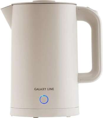 Чайник электрический Galaxy Line GL 0362 1.7л. 2200Вт бежевый (корпус: нержавеющая сталь/пластик)