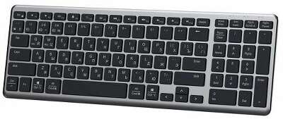 Клавиатура беспроводная UGREEN KU005 (15956) 2.4GHz Bluetooth5.0 Ultra Slim Wireless Keyboard. серебристый