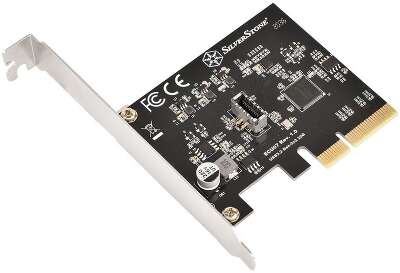 Контроллер Silverstone G56ECU070000010 SuperSpeed USB 20Gbps / internal USB-C Key-A 3.2 Gen 2x2 PCIe expansion card