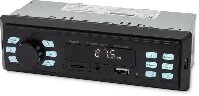 Автомагнитола Digma MCP-225W 1DIN 2x45Вт v5.0 AUX 2