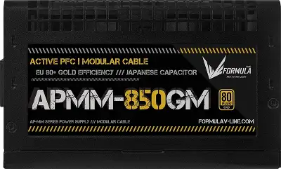 Блок питания Formula ATX 850W APMM-850GM Gen.5 80+ gold (20+4pin) APFC 120mm fan 8xSATA Cab Manag RTL