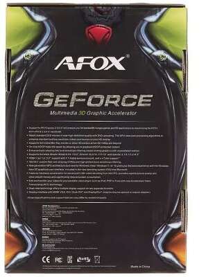 Видеокарта AFOX NVIDIA nVidia GeForce GT730 LP 2Gb DDR3 PCI-E VGA, DVI, HDMI