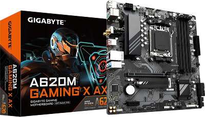 Материнская плата mATX LGAAM5 GIGABYTE A620M GAMING X AX