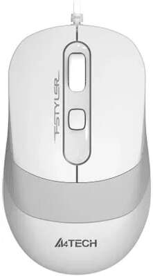 Мышь компьютерная A4Tech Fstyler FM10S белый/серый 1600dpi/USB/4but