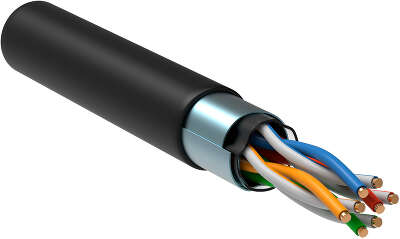 Кабель информационный ITK LC3-C5E04-339 кат.5E FTP 4 пары 24AWG LDPE внешний 305м черный