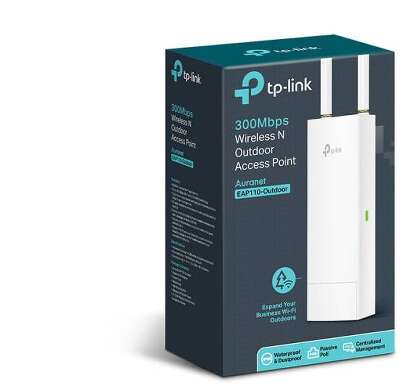 Точка доступа TP-Link EAP110-Outdoor N300 10/100BASE-TX белый