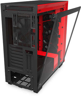 Корпус NZXT H710i Black/red, черный, ATX, Без БП (CA-H710I-BR)