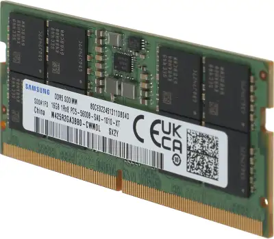 Память DDR5 16GB 5600MHz Samsung M425R2GA3BB0-CWM OEM PC5-44800 CL40 SO-DIMM 262-pin 1.1В single rank OEM