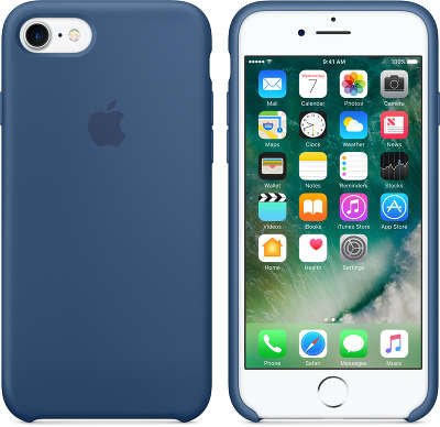 Силиконовый чехол для iPhone 7 Apple Silicone Case, Ocean Blue [MMWW2ZM/A]