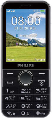 Мобильный телефон Philips E580 Xenium, Dual Sim, Black
