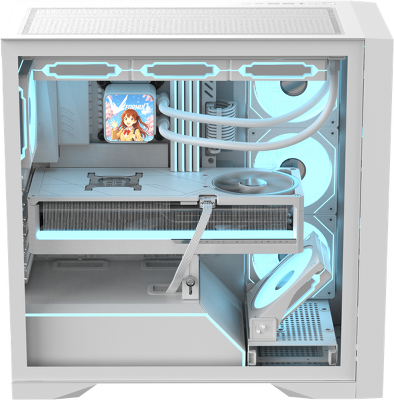 корпус Formula V Line Air Power G8 White, ATX, Dual Front Panels, TYPE-C*1, USB3.0*1