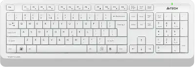 Клавиатура + мышь A4Tech Fstyler FG1010 клав:белый/серый мышь:белый/серый USB беспроводная Multimedia (FG1010 WHITE)