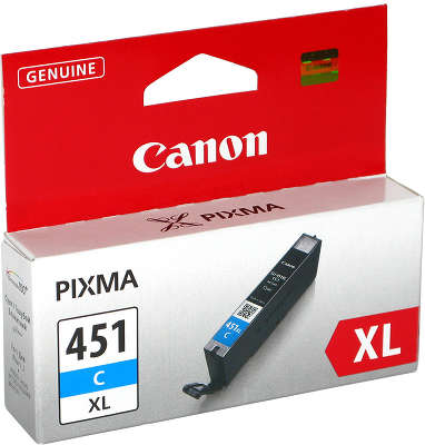 Картридж Canon CLI-451XL C (голубой, повышенной ёмкости)