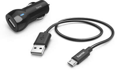 Автомобильное зар./устр. Hama H-183246 2.4A USB универсальное черный (00183246)