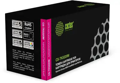 Картридж лазерный Cactus CS-TK5220M TK-5220M пурпурный (1200стр.) для Kyocera Ecosys M5521cdn/M5521cdw/P5021cdn/P5021cdw