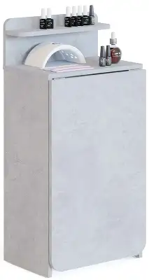 Стол для компьютера Сокол СП-19 складн. столешница ЛДСП бетон каркас хром (00-00015992)