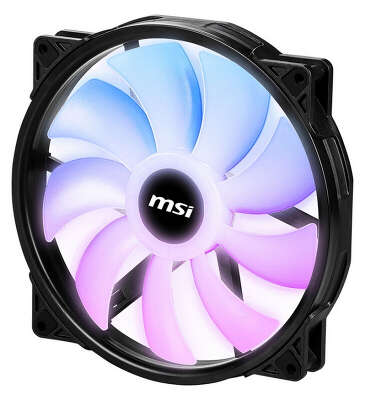Вентилятор MSI MAG MAX F20A-1, 1000rpm, 25 дБ, 4-pin PWM + 3-pin 5V ARGB, 1шт, ARGB