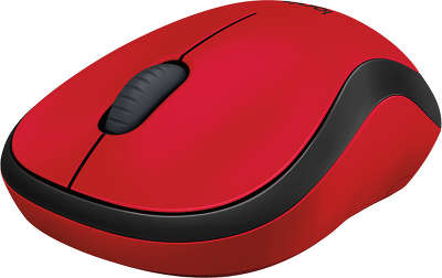 Мышь беспроводная Logitech Wireless Mouse M220 SILENT - RED USB (910-004880)
