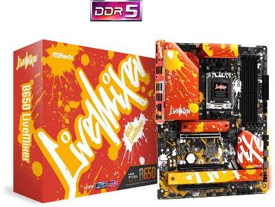 Материнская плата ATX LGAAM5 ASRock B650 LiveMixer