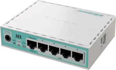 Маршрутизатор MikroTik hEX refresh (E50UG) 10/100/1000BASE-TX белый
