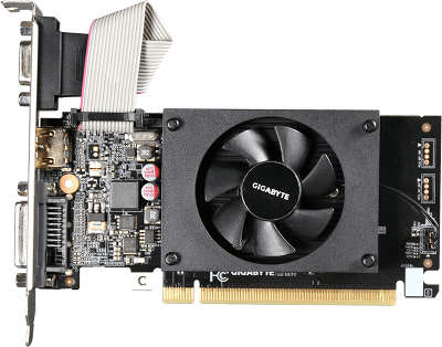 Видеокарта Gigabyte PCI-E GV-N710D3-1GL nVidia GeForce GT 710 1024Mb DDR3 low profile
