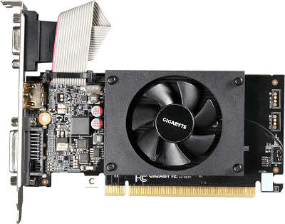 Видеокарта Gigabyte PCI-E GV-N710D3-1GL nVidia GeForce GT 710 1024Mb DDR3 low profile