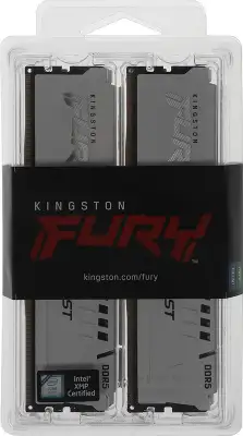 Память DDR5 4x16GB 5200MHz Kingston KF552C40BWK4-64 Fury Beast RTL Gaming PC5-41600 CL40 DIMM 288-pin 1.25В kit single rank с радиатором Ret