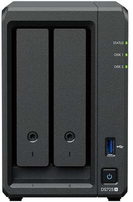 Synology DS725+ СХД настольное исполнение 2BAY NO HDD вилка UK/HK 3-pin