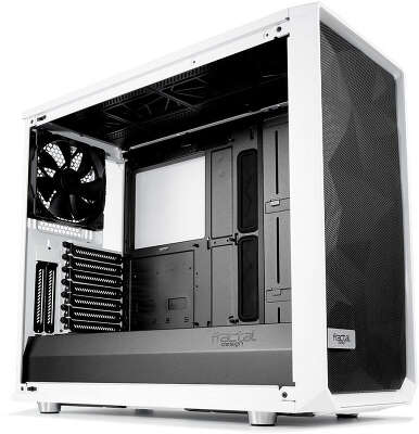 Корпус Fractal Design Meshify S2 TG Clear, белый, ATX, Без БП (FD-CA-MESH-S2-WT-TGC)