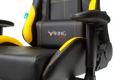 Кресло игровое Zombie VIKING 5 AERO черный/желтый эко.кожа с подголов. крестов. пластик