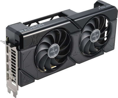 Видеокарта Asus PCI-E 4.0 DUAL-RX7800XT-O16G AMD Radeon RX 7800XT 16Gb 256bit GDDR6 2169/19500 HDMIx1 DPx3 HDCP Ret