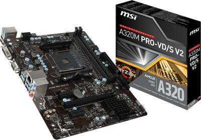 Материнская плата microATX LGAAM4 MSI A320M PRO-VD/S V2