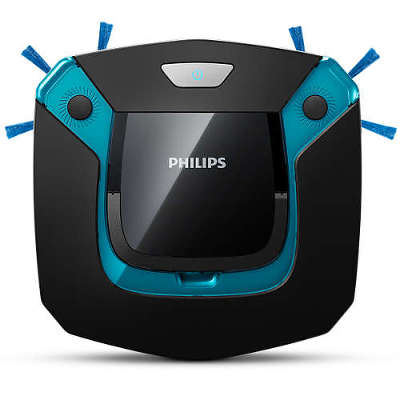 Робот-пылесос Philips SmartPro Easy FC8794/01, черный/синий