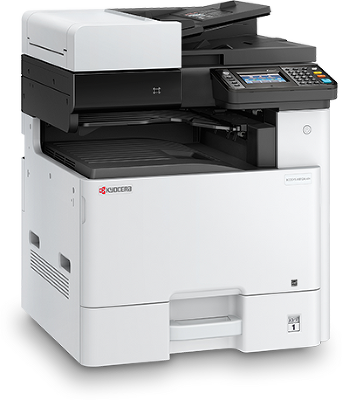 МФУ Kyocera M8124cidn(Азия, аналог 1102P43NL0)P/C/S,А3,24/12(A4/A3),1200x1200 dpi, 1,5 Гб, USB 2.0, Network,лоток 500 л., Duplex, базовый 3000/1500(BK/CMY) орг. тонер Tk-8110)+купить вилку питания RPC-186