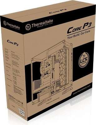 Корпус Thermaltake Core P3 TG, черный, ATX, Без БП (CA-1G4-00M1WN-06)