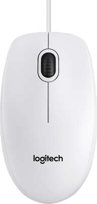 Мышь Logitech OEM B100 White Optical USB (910-003360)