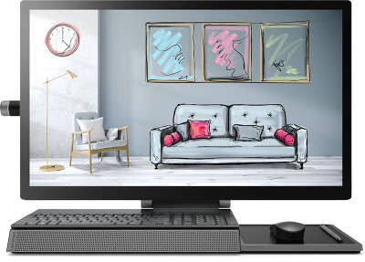 Моноблок Lenovo Yoga A940-27ICB 27" WQHD i5-8400/16/1000/128 SSD/R RX 560 4G/WF/BT/Cam/Kb+Mouse/W10,серый