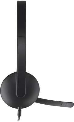 Гарнитура Logitech H340 |981-000475| черная, USB, поворотный микрофон, кабель 1.8м