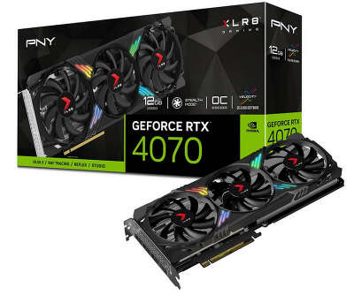 Видеокарта PNY NVIDIA nVidia GeForce RTX 4070 XLR8 Gaming VERTO EPIC-X RGB Overclocked 12Gb