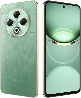Смартфон Tecno Spark 30 128Gb 8Gb зеленый моноблок 3G 4G 2Sim 6.78" 1080x2436 Android 14 64Mpix 802.11 a/b/g/n/ac NFC GPS GSM900/1800 GSM1900 Protect FM A-GPS microSD max1024Gb